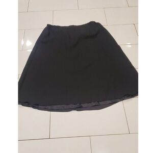 STAGE ACCENTS FORMAL SKIRT CHIFFON BLACK A-LINE POLYESTER  SIZE 2X
